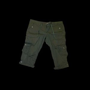Charcoal Gray Cargo Capris